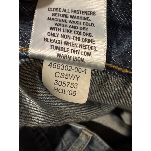 Old Navy Ultra Low Waist Blue Denim Overall Mini Skirt Jumper XL (2006) - Picture 12 of 13